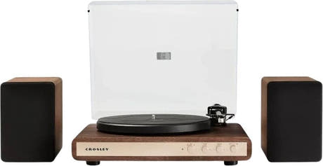 Crosley C65 tocadiscos con altavoces, Nogal