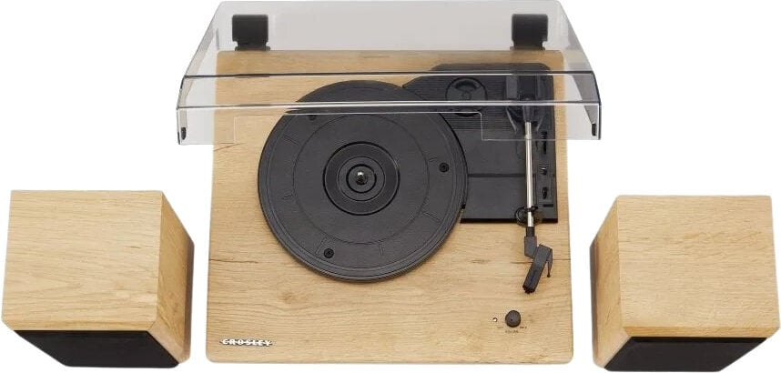 Crosley Brio Tocadiscos con altavoces, Natural