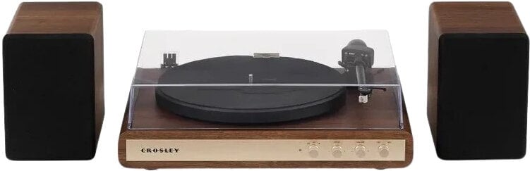 Crosley C65 tocadiscos con altavoces, Nogal