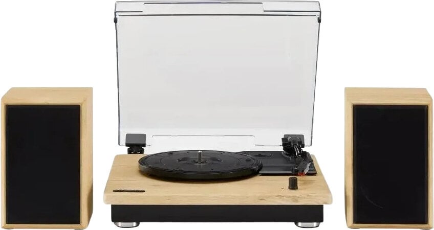 Crosley Brio Tocadiscos con altavoces, Natural