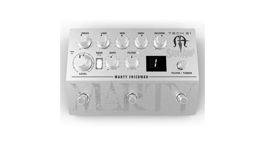 Tech 21 SansAmp MF1 preamplificador de guitarras, Marty Friedman