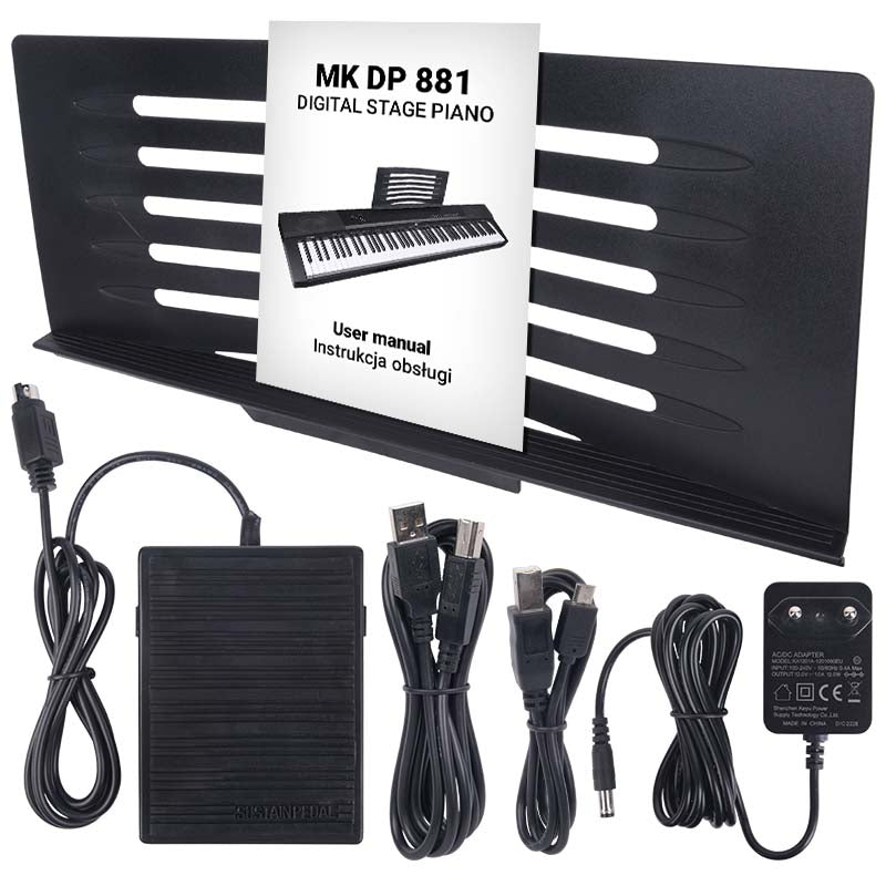 MK DP 881 piano digital con teclas de aprendizaje