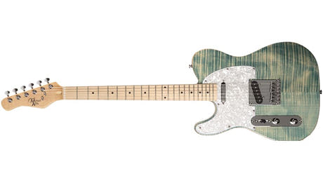 Michael Kelly 1953 guitarra eléctrica para zurdos, Blue Jean Wash