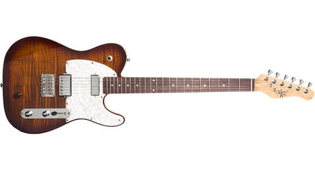Michael Kelly Hybrid 55 guitarra híbrida, Tigers Eye Burst