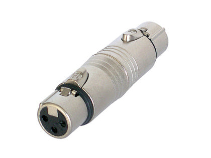 Neutrik Adaptador Conector XLR Hembra a XLR Hembra