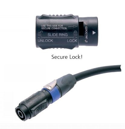 Neutrik NL4MMX Adaptador speakON de 4 Polos Bloqueable