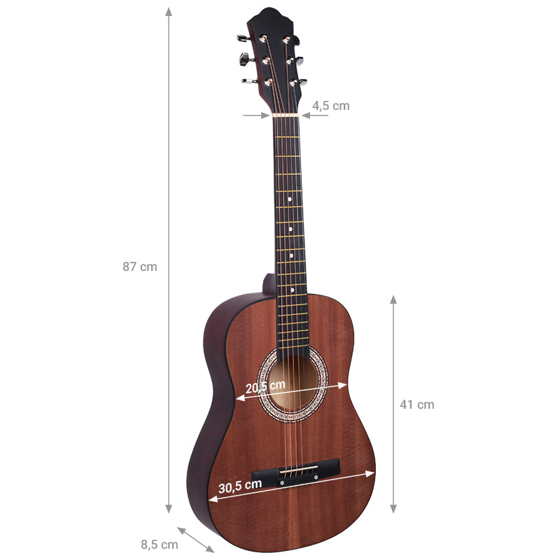 Guitarra acústica infantil 1/2 – Negra mate