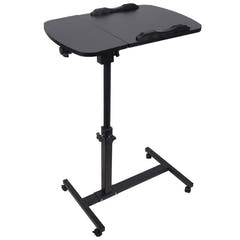 Mesa para portátil ajustable con ruedas