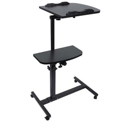 Mesa para portátil ajustable con ruedas