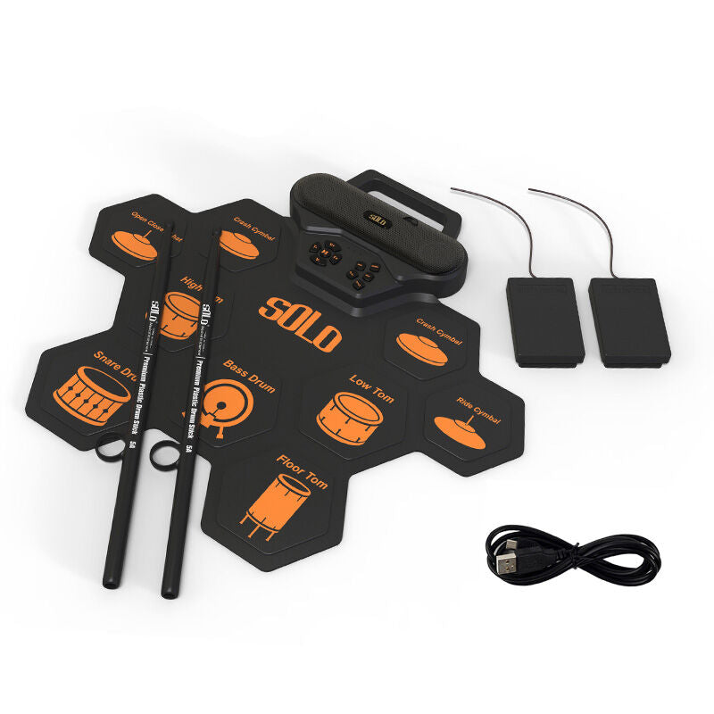Roll-Up Set de batería electrónico USB-C MP3