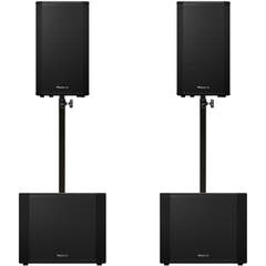 Pioneer DJ 2x XPRS-1182ST + 2x XPRS-122 Pack