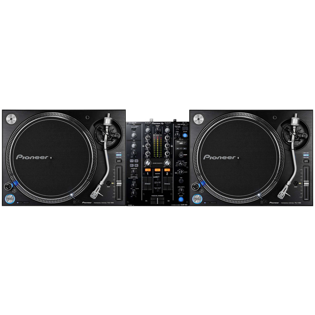 Pioneer DJ DJM-450 + PLX-1000 Paquete