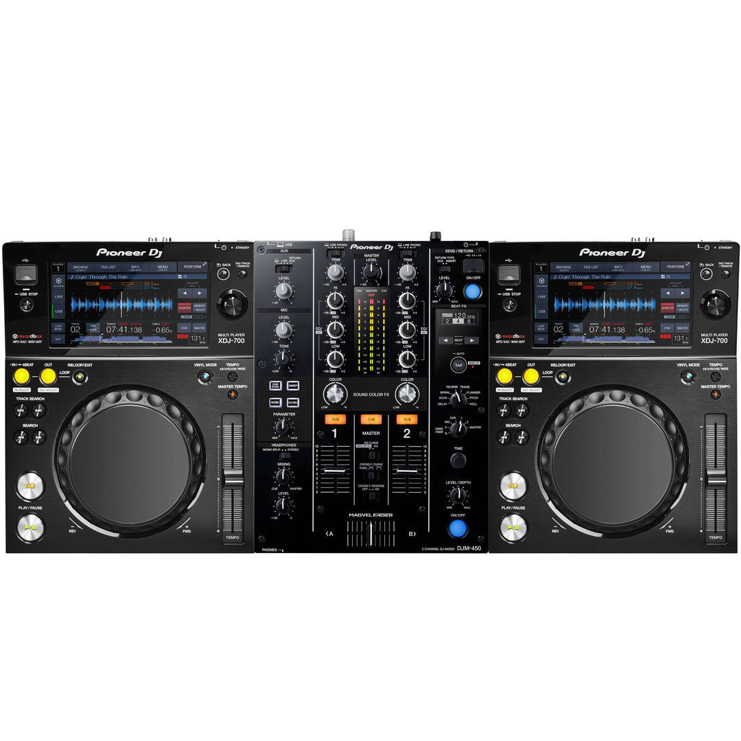 Pioneer DJ DJM-450 + XDJ-700 Paquete