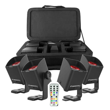Chauvet FREEDOM H1 Lámpara de Batería 4 uds. c. Bolsa (negro)