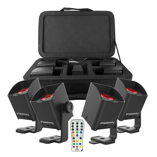 Chauvet FREEDOM H1 Lámpara de Batería 4 uds. c. Bolsa (negro)