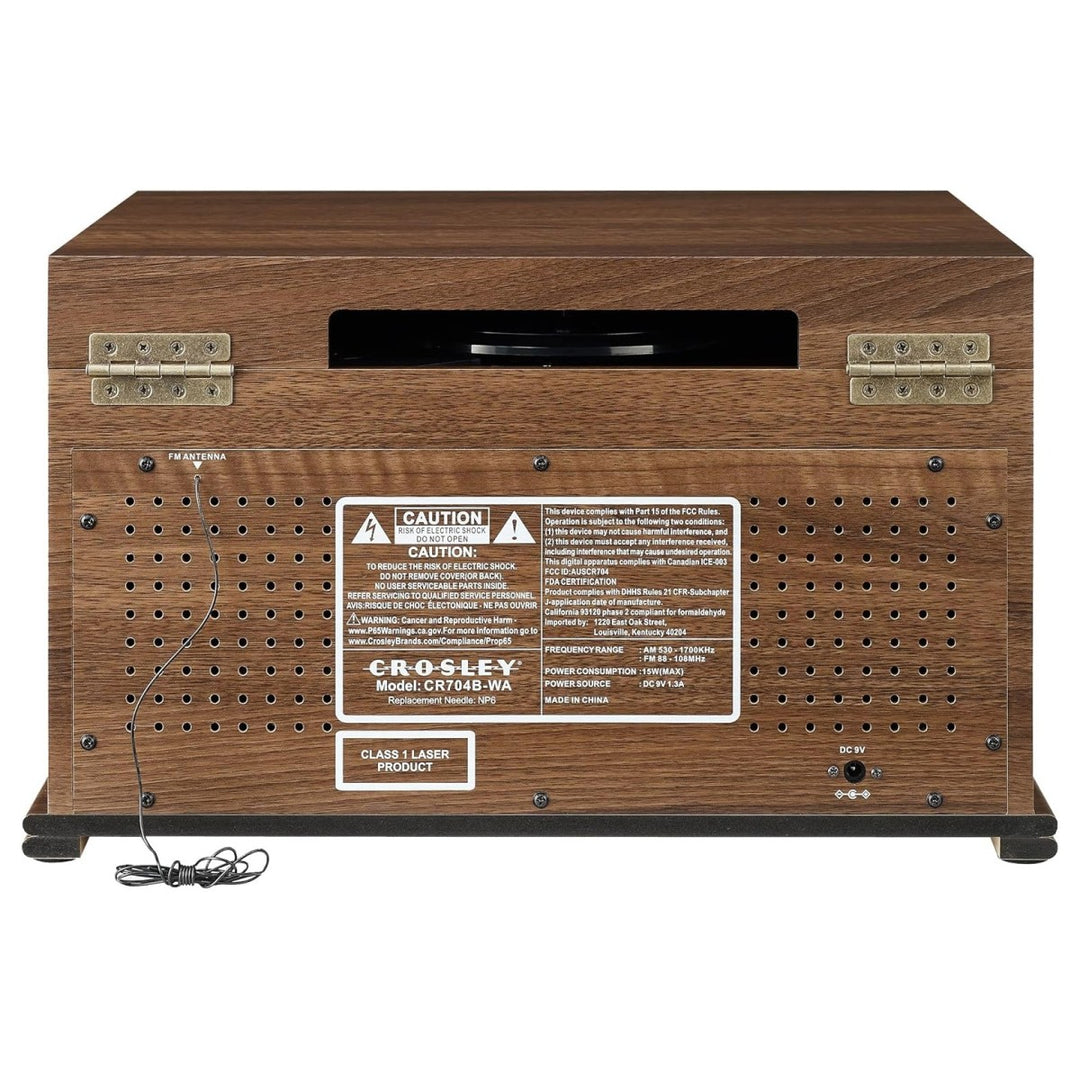 Crosley Musician Sistema de música 8 en 1, Nogal