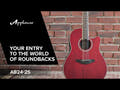 Applause AB24II CS guitarra electroacústica AB24-2S, Ruby Red Satin