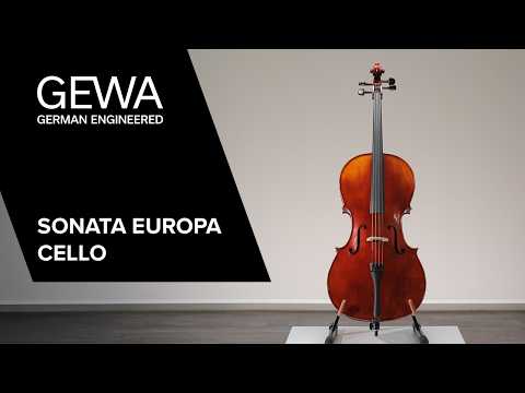GEWA Sonata Europa cello 3/4, sat op med carbonbue og taske