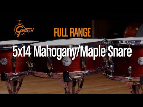 Gretsch Snare Drum de rango completo de caoba/arce - 14x5" (S1-0514-MMG)