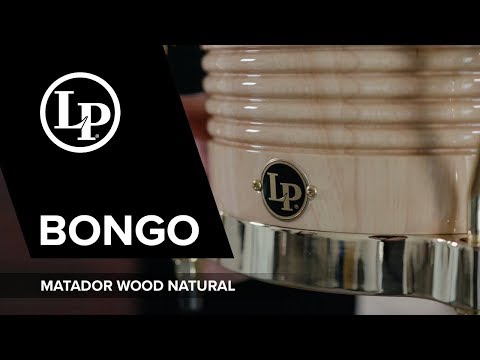 Latin Percusión Bongó Matador de madera - Natural (M201-AW)