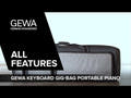GEWA Teclados Gig-Bag Piano portátil - 134 x 38 x 12 cm