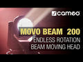 Cameo MOVO BEAM 200 - Cabeza móvil beam con rotación infinita y aro LED