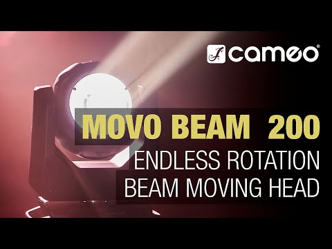 Cameo MOVO BEAM 200 - Cabeza móvil beam con rotación infinita y aro LED