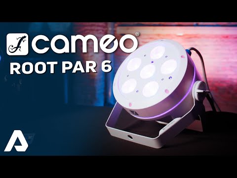 Cameo ROOT® PAR 6 WH SÆT 1 - Set incl. 4 x CLROOTPAR6WH incl. mando a distancia IR (CLPFLAT1REMOTE)