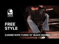 Toca Djembé Freestyle Afinación con cuerda - African Sunset (SFDJ-14AFSB)
