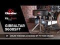 Gibraltar Trono para batería serie 9000 - 9608SFT