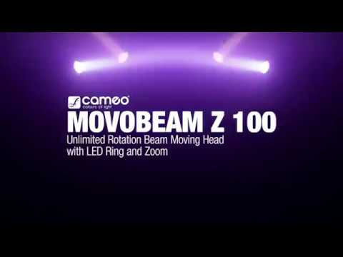 Cameo MOVO BEAM Z100 - Cabeza móvil beam con rotación ilimitada, aro LED y zoom