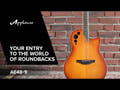 Applause AE48-1I Super Shallow guitarras electroacústica, Honeyburst Satin