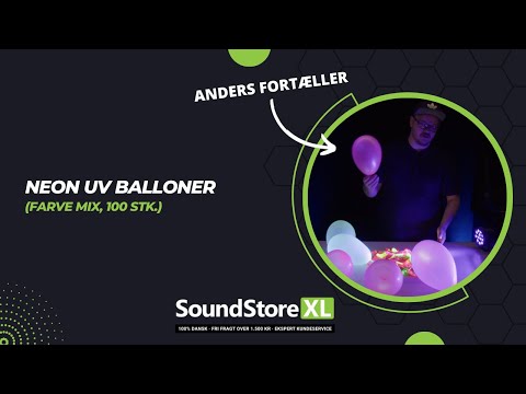Globos UV de colores neón (Mezcla, 100 uds.)