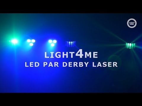 Light4Me T-Bar LED PAR Derby Láser MultiBar