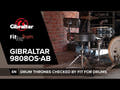 Trono de batería Gibraltar serie 9800 - 9808OS-AB