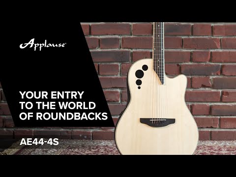 Applause E-Acoustic Guitar AE44II Mid Cutaway - Natural Satin (AE44-4S)