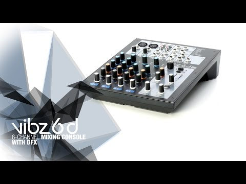 LD Systems VIBZ 6 D - Consola de mezcla de 6 canales con DFX
