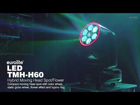 EUROLITE LED TMH-H60 Hybrid Cabezas Móviles Spot/Flower