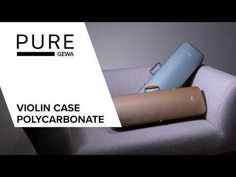 GEWA Polycarbonate violinkasse 1/2-4/4, sølv