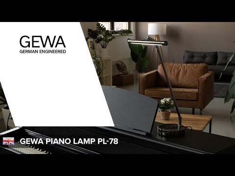 GEWA lámpara de piano PL-78 - Black mate