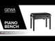 GEWA Piano bench Deluxe Autolift - Black matt