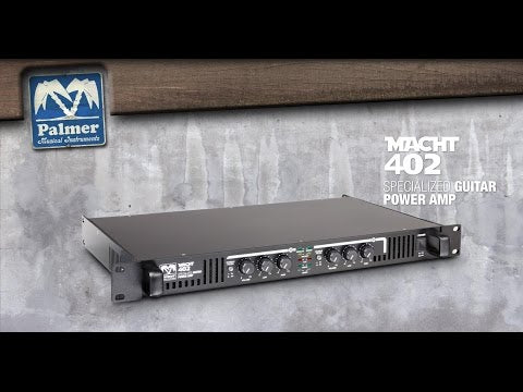 Palmer MACHT 402 - Amplificador de efectos estéreo 19" para guitarra