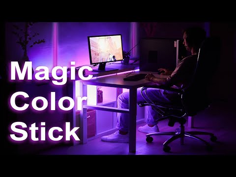 Ibiza Magic Color Stick RGB Gulvlys (Negro)