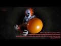 Figura de Halloween, payaso con globo, animada, 170 cm
