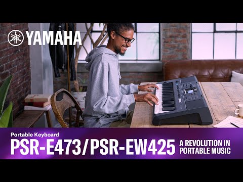 Yamaha PSR-E473 Teclados (Negro)