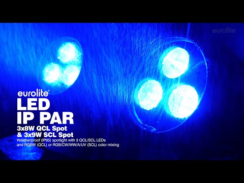 EUROLITE LED IP PAR 3x9W SCL Foco