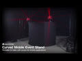 Soporte móvil curvado para eventos OMNITRONIC