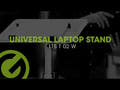 Gravity LTS T 02 W - Soporte universal para portátil con varillas de soporte ajustables y base de acero