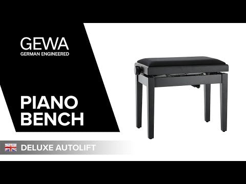 GEWA Piano bench Deluxe Autolift - Black highgloss