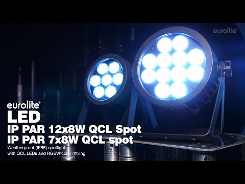 EUROLITE LED IP PAR Lámpara QCL Spot (12x8W)